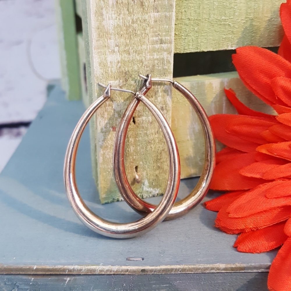 Premier Design Sterling Silver Loop Earrings